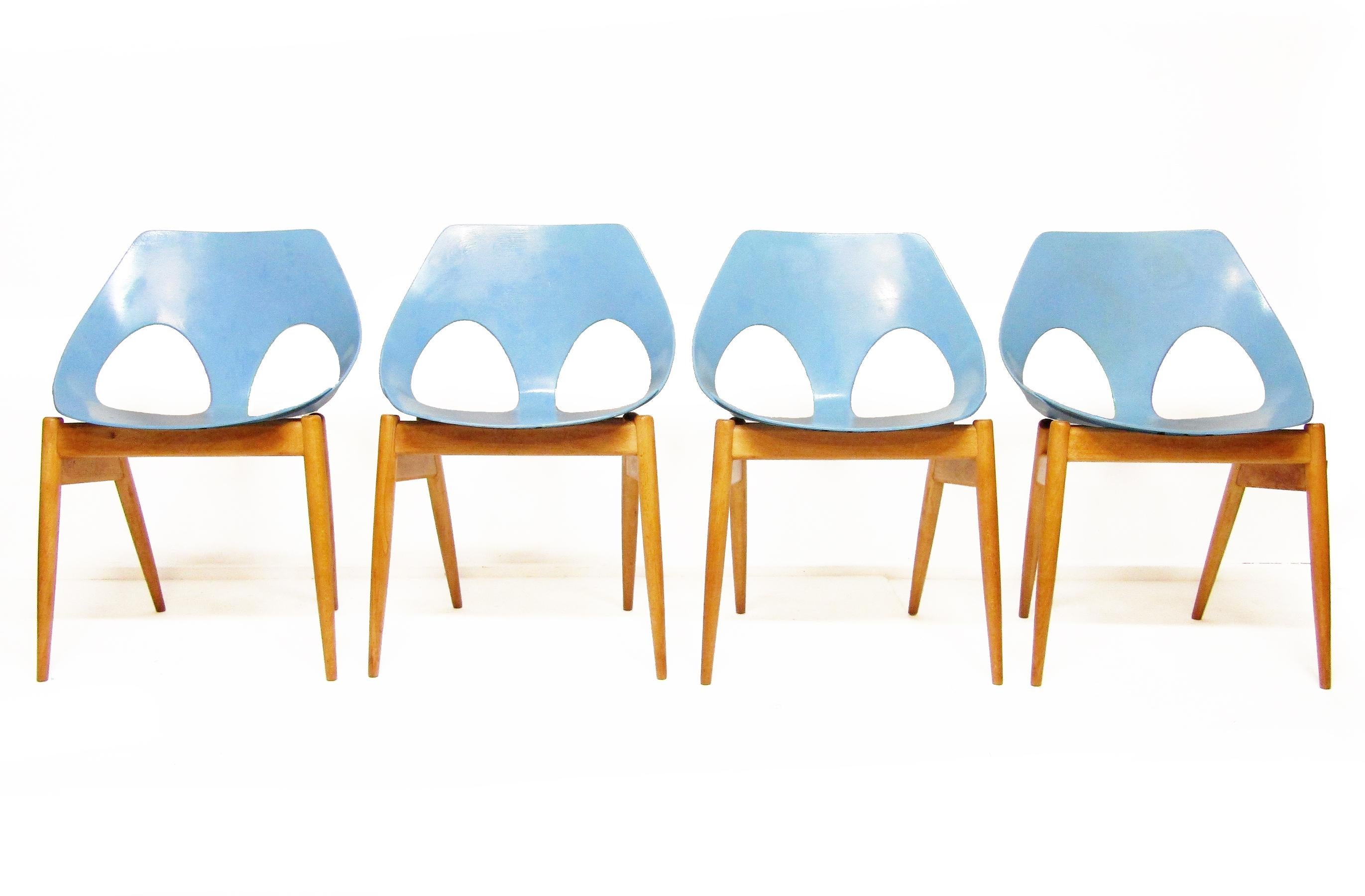 Mid-Century Modern Set of Four 1950s 