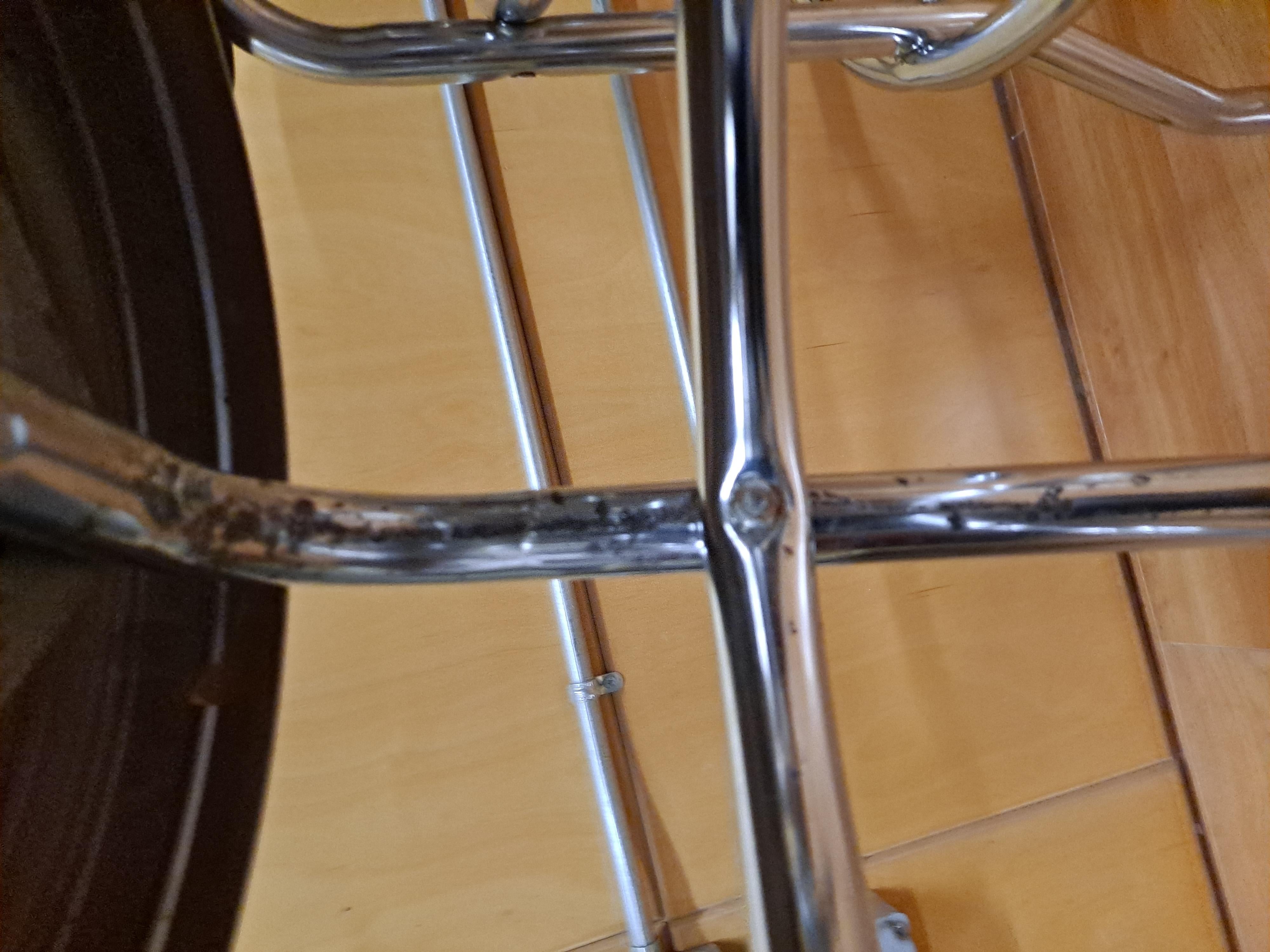 Set of Four 1950's Style American Swivel Bar Stools by Vitro Seating Corp 8