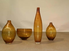 Set of Four 1960 Glasswares, Scandinavian Style