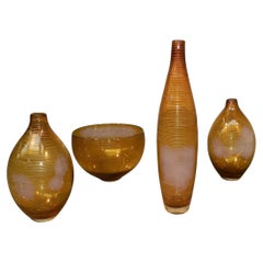 Set of Four 1960 Glasswares, Scandinavian Style