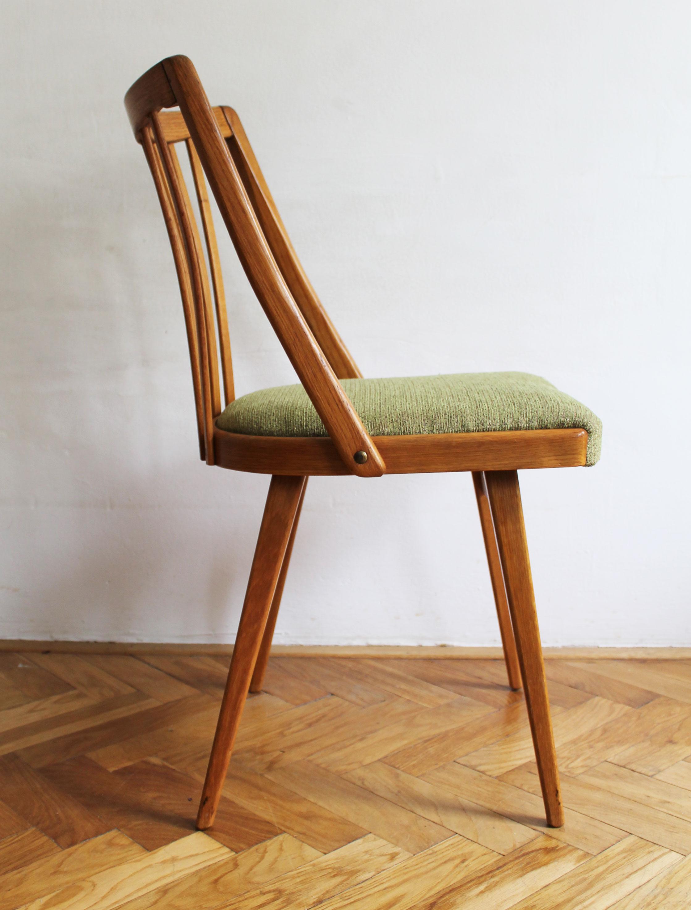 Set of Four 1960's Chairs by Antonin Suman for TON 3
