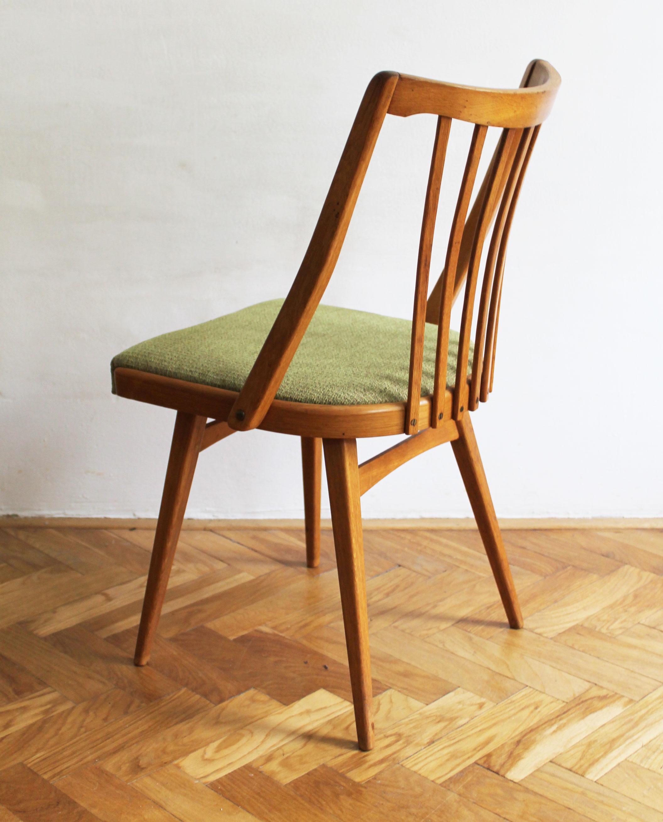 Set of Four 1960's Chairs by Antonin Suman for TON 5
