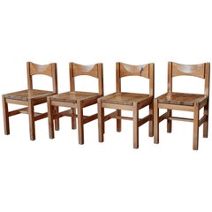 Set of Four 1960s Ilmari Tapiovaara Dining Chairs for Laukaan Puu Oy, Finland