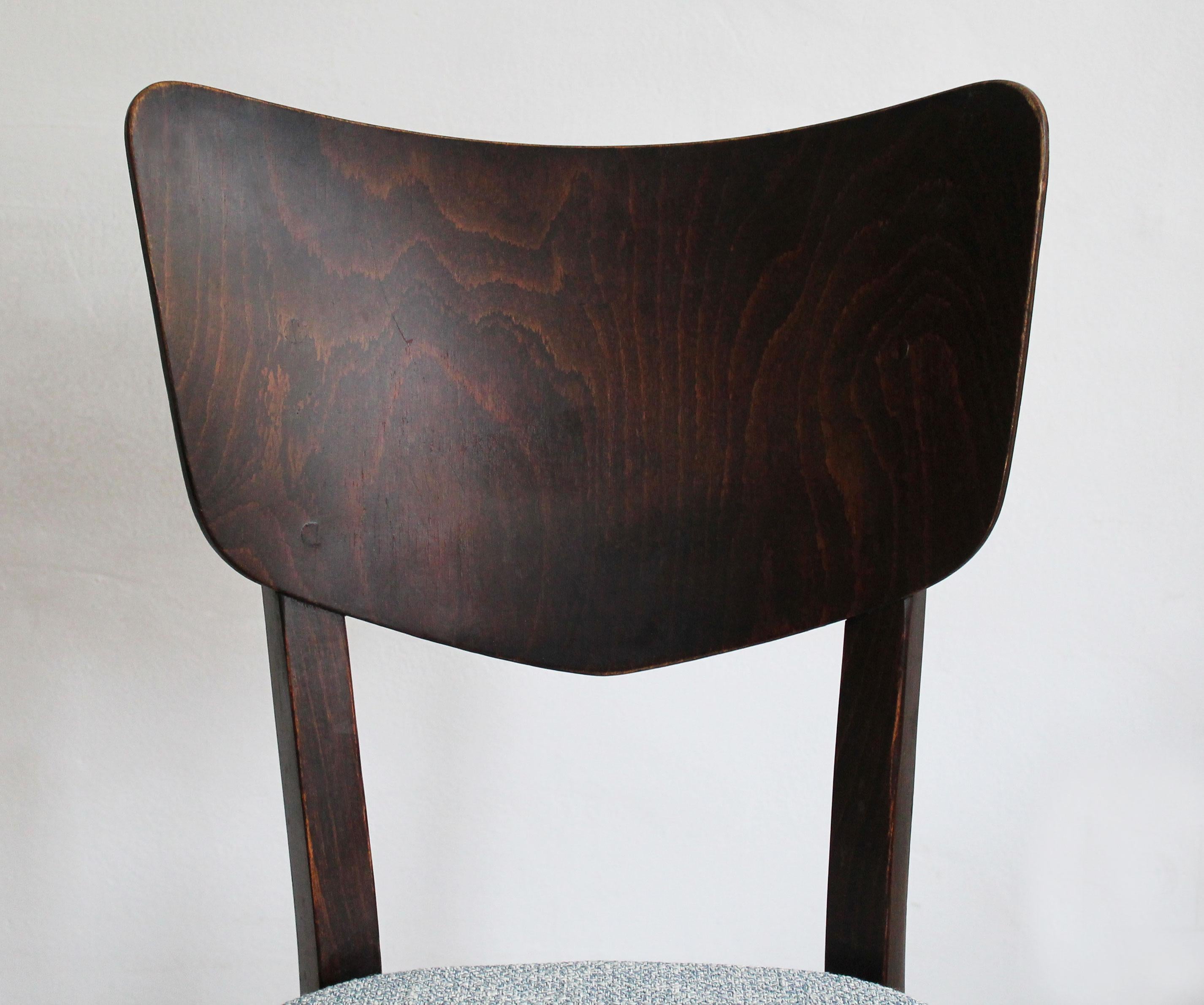 Set of Four 1960's Mid Century Dining Chair by TON For Sale 3