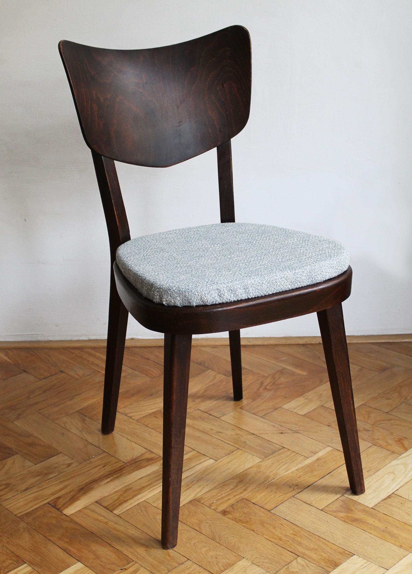 Set of Four 1960's Mid Century Dining Chair by TON For Sale 4