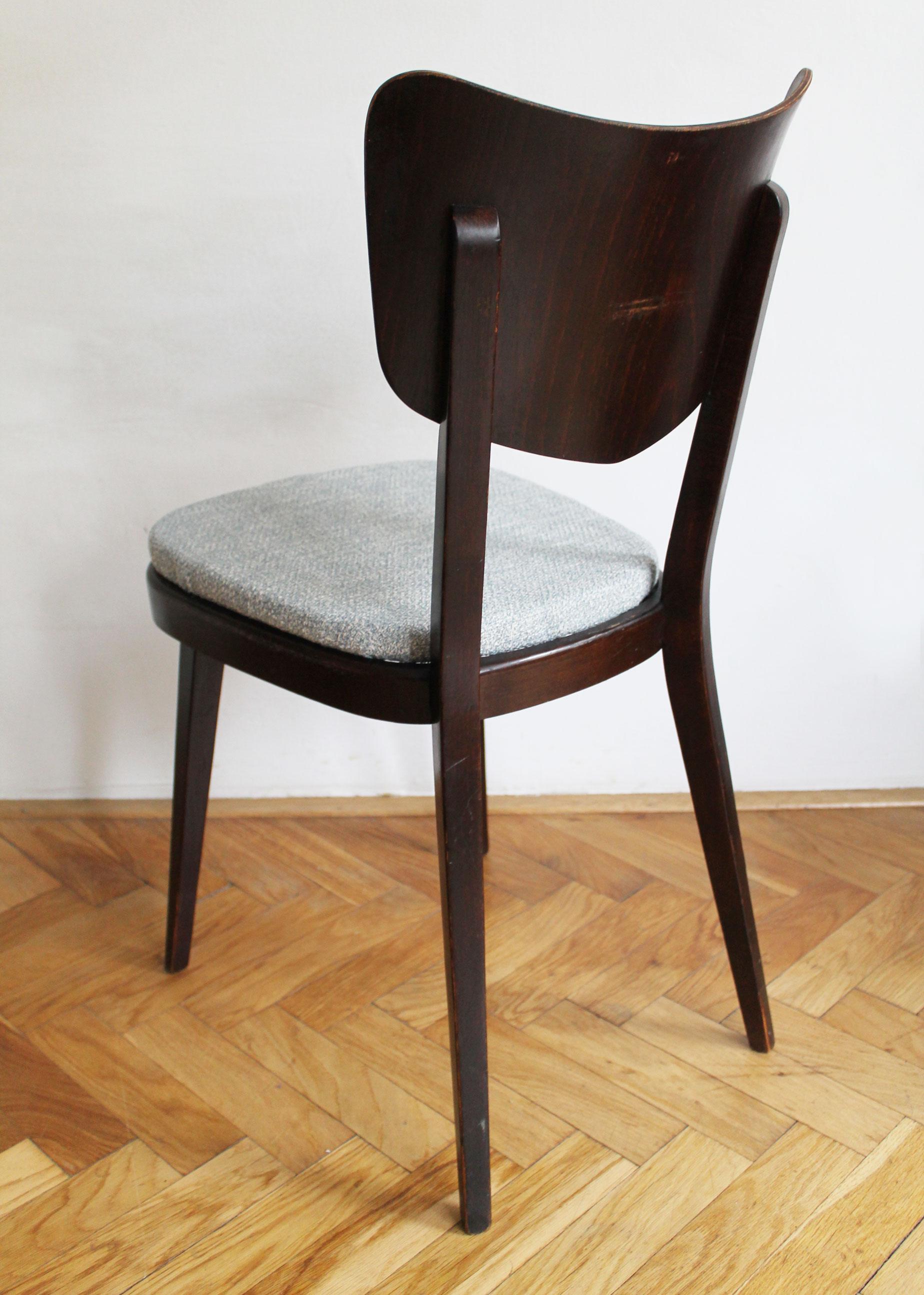 Set of Four 1960's Mid Century Dining Chair by TON For Sale 6