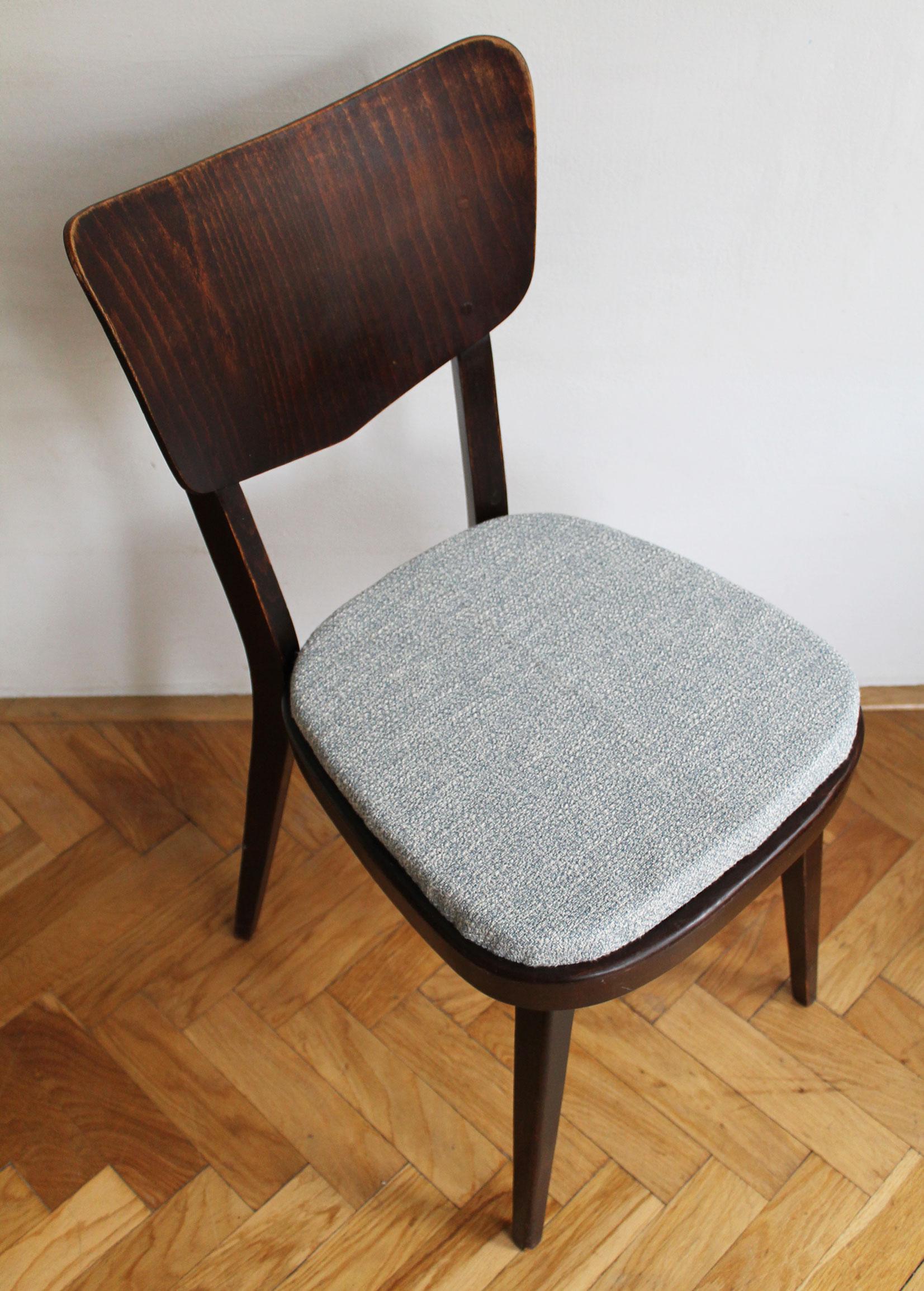 Set of Four 1960's Mid Century Dining Chair by TON For Sale 8