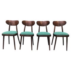 Vintage Set of Four 1960's Mid Century Dining Chair by TON