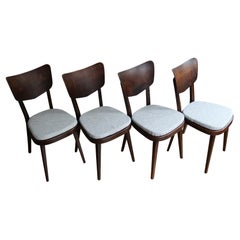 Retro Set of Four 1960's Mid Century Dining Chair by TON
