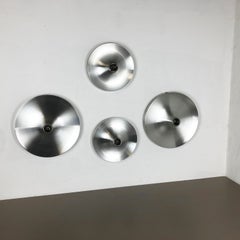 Set of Four 1970s Charlotte Perriand Disc Wall Light by TEKA Lights., Germany