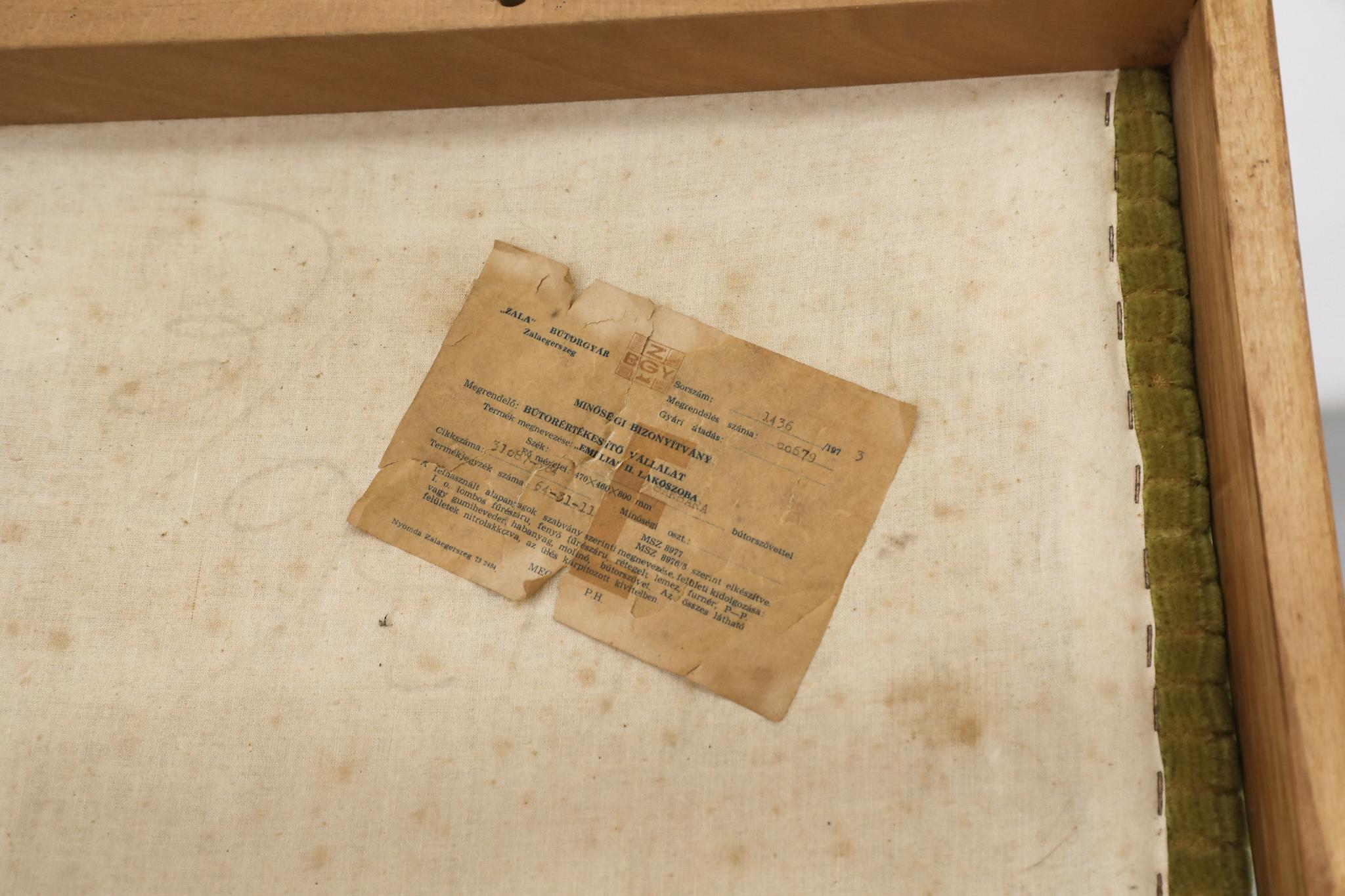 Set of Four 1970s Hungarian 