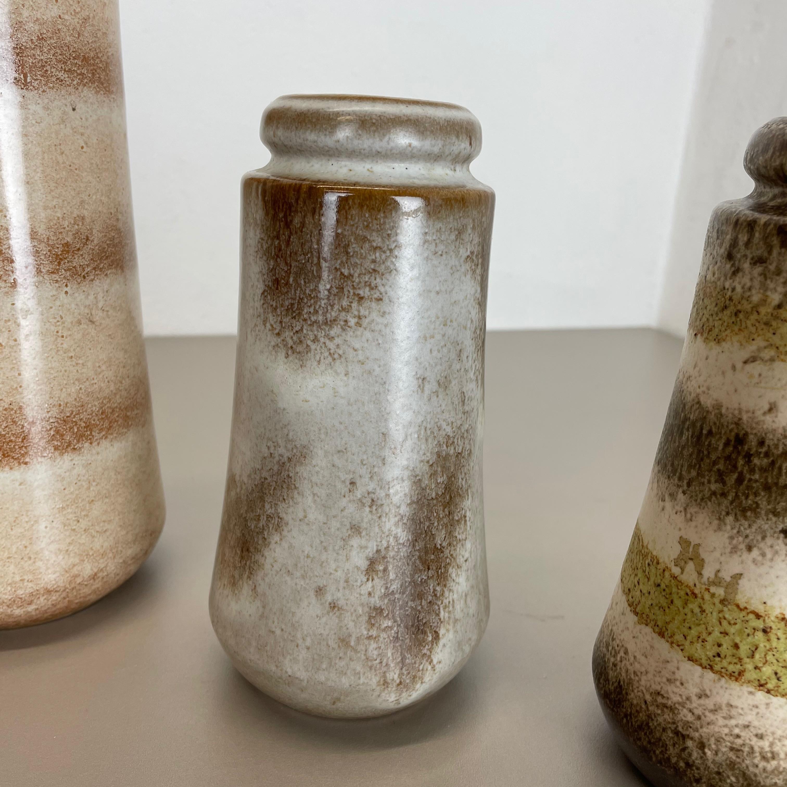 Set di quattro vasi in ceramica Fat Lava 