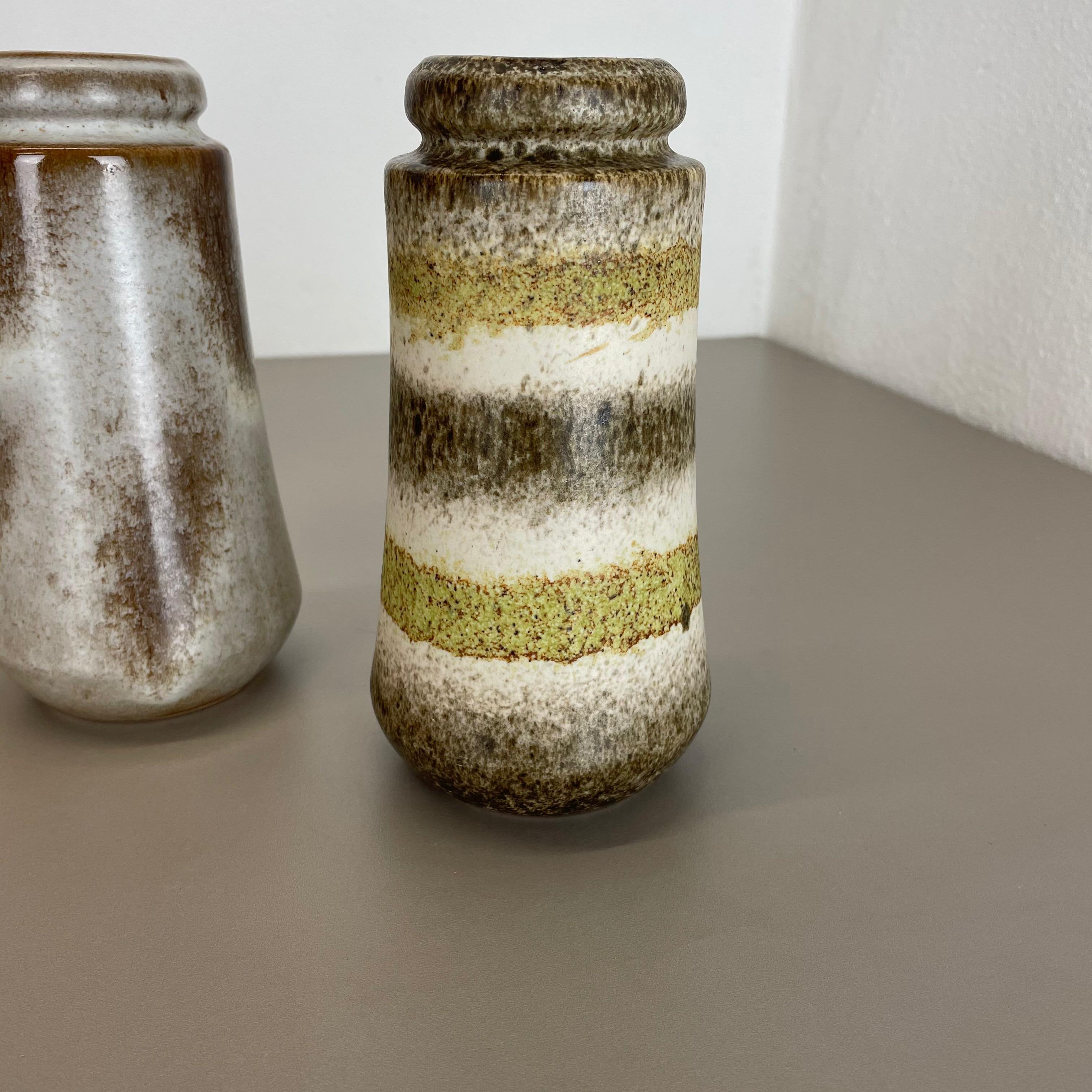 Set di quattro vasi in ceramica Fat Lava 