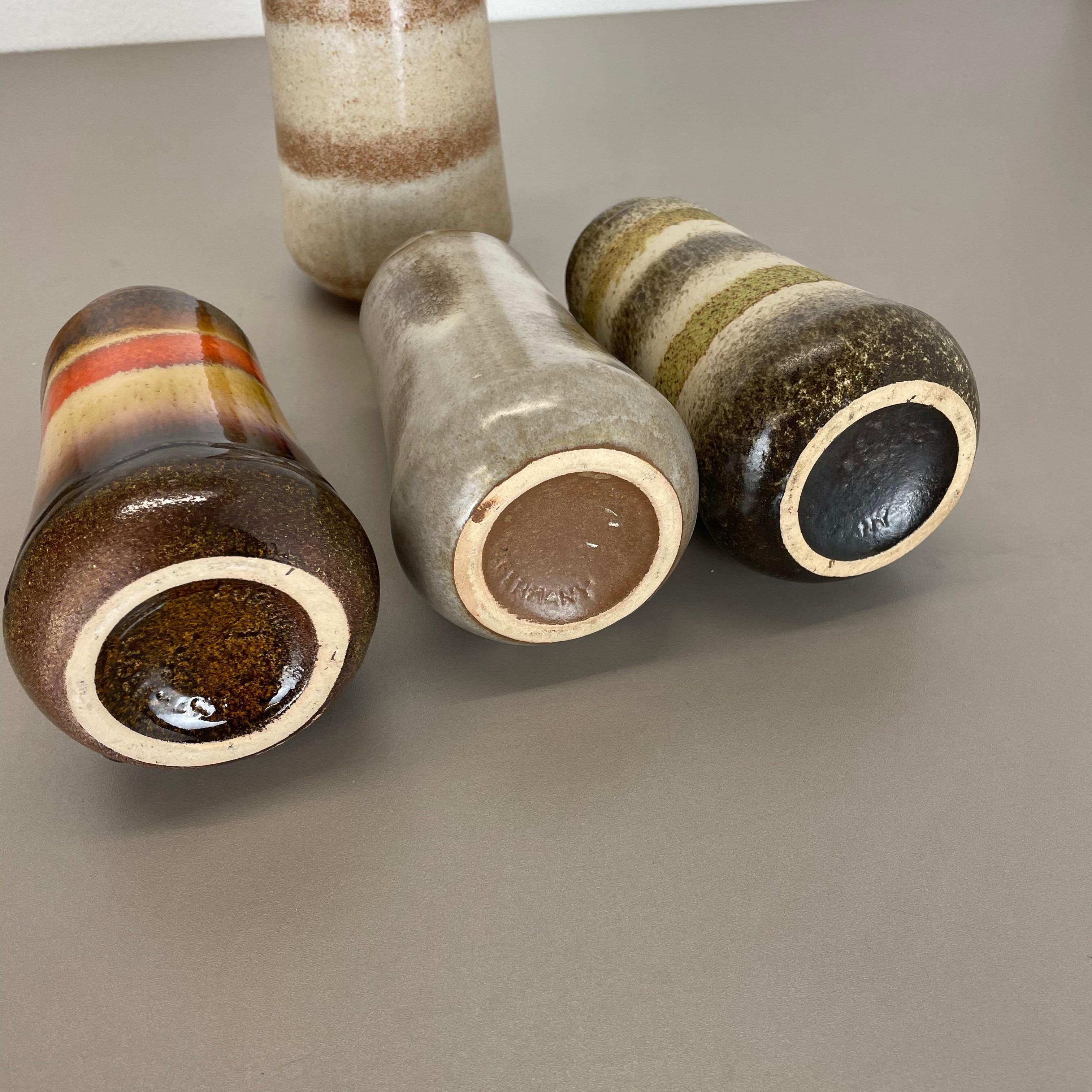 Set di quattro vasi in ceramica Fat Lava 