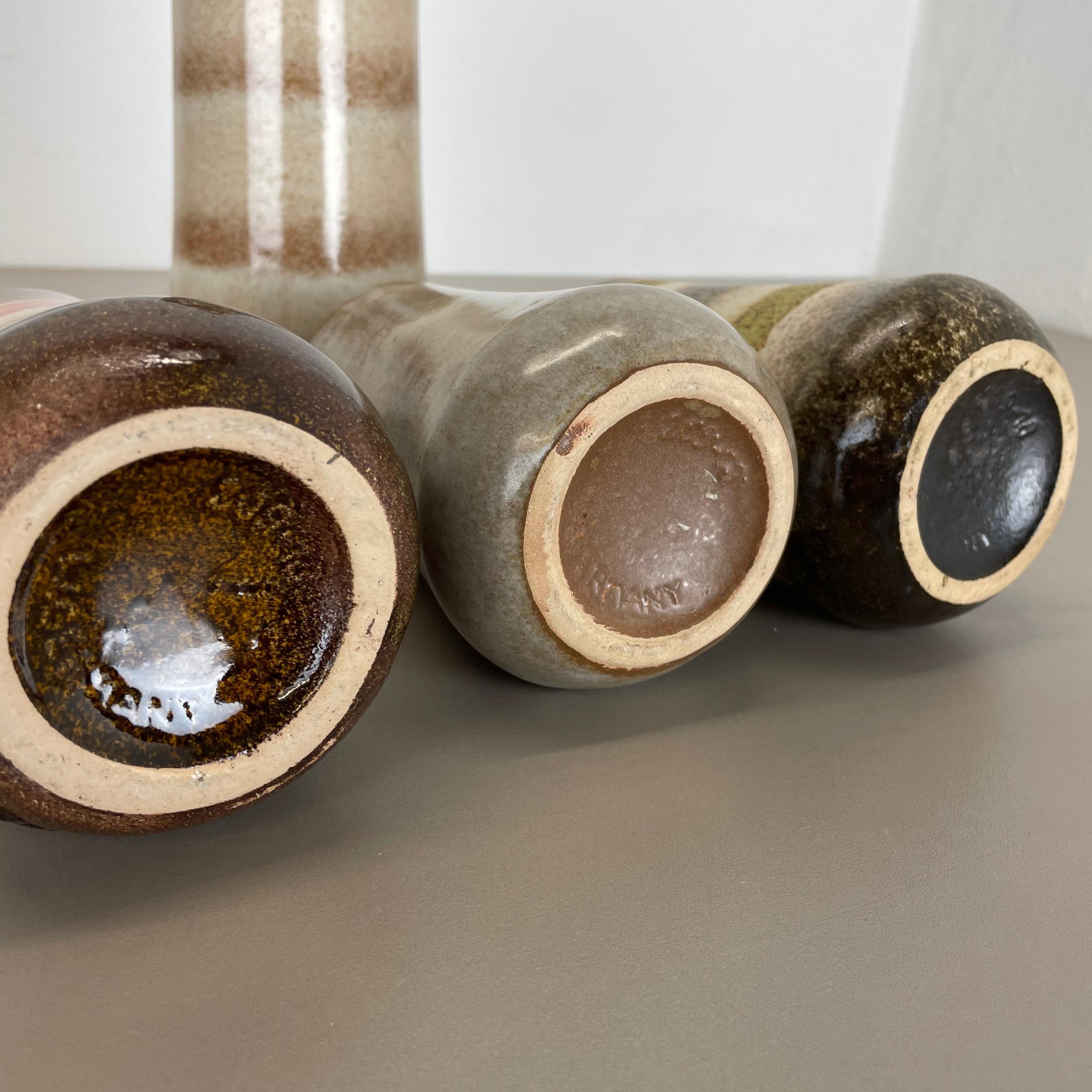 Set di quattro vasi in ceramica Fat Lava 