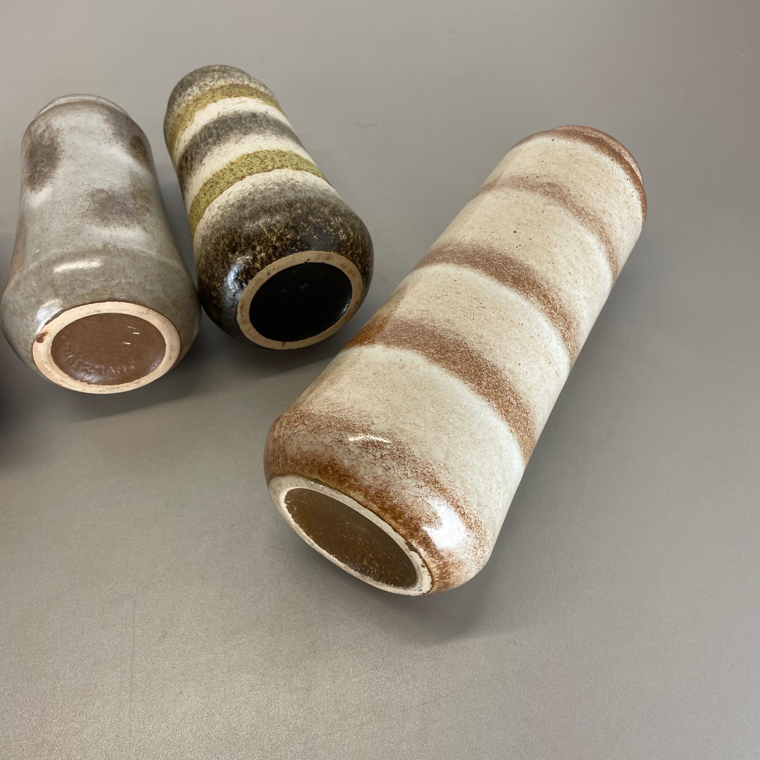 Set di quattro vasi in ceramica Fat Lava 