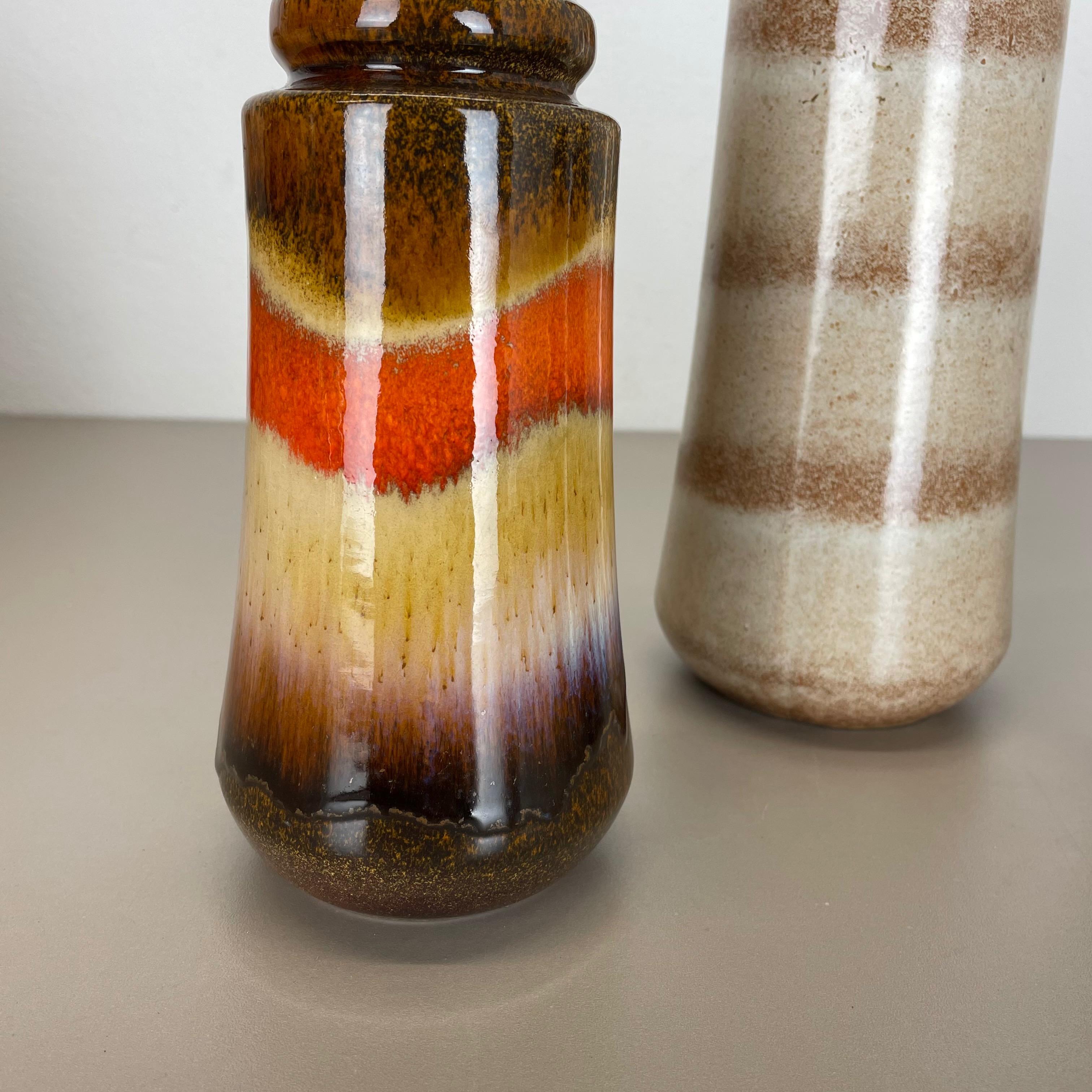 Set di quattro vasi in ceramica Fat Lava 