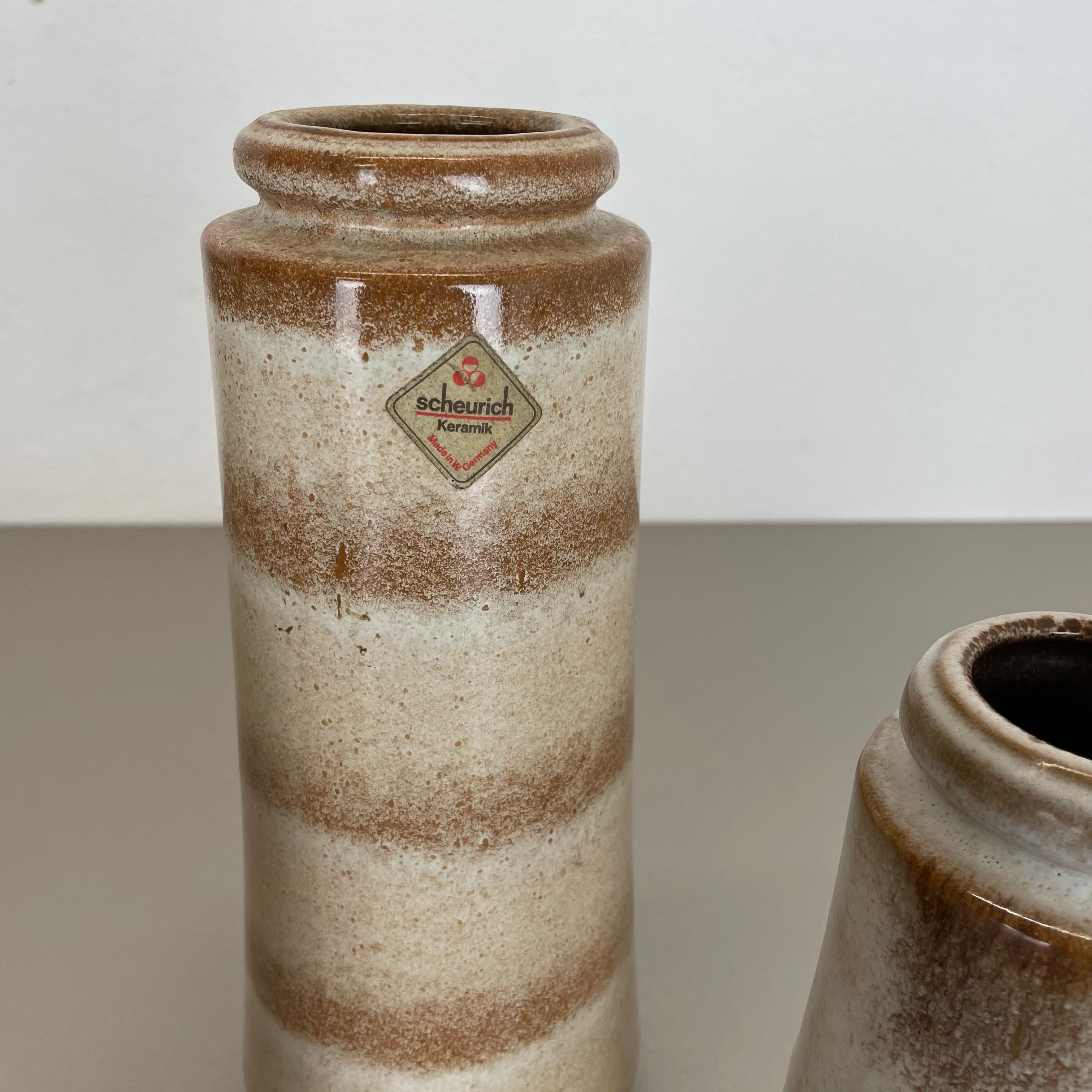Set di quattro vasi in ceramica Fat Lava 