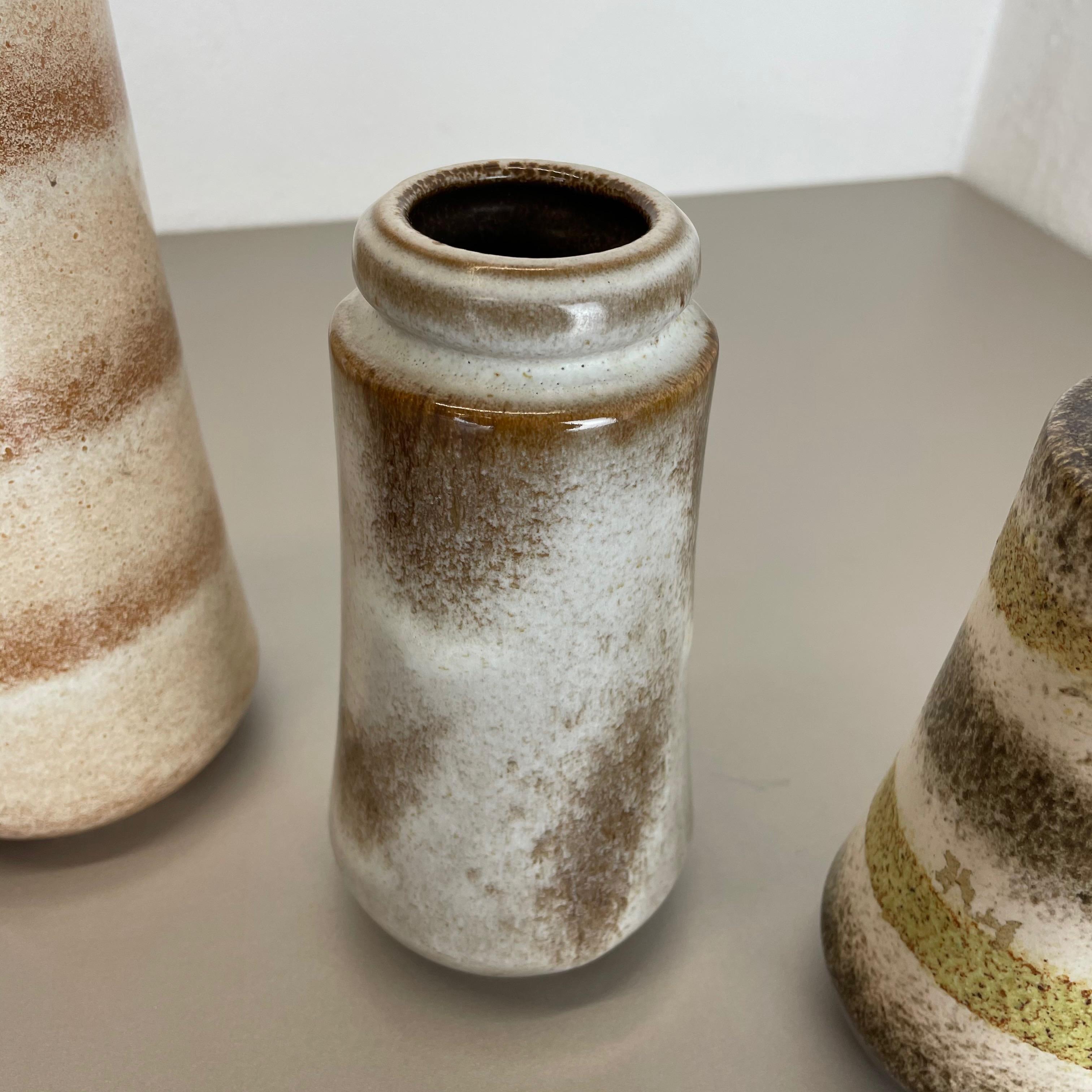 Set di quattro vasi in ceramica Fat Lava 