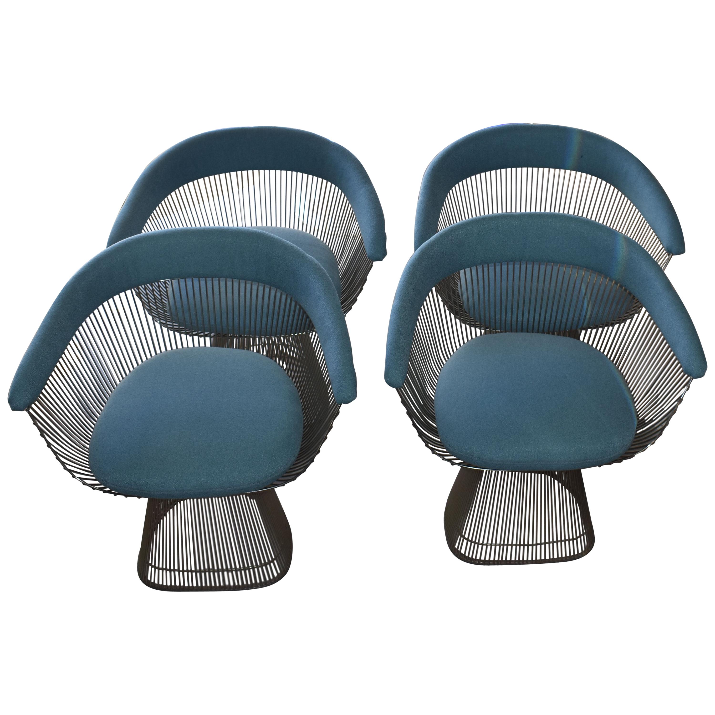 Set of Four 1970s Warren Platner Easy Armchairs for Knoll