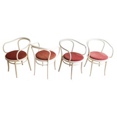Set of four 1980's chairs by TON