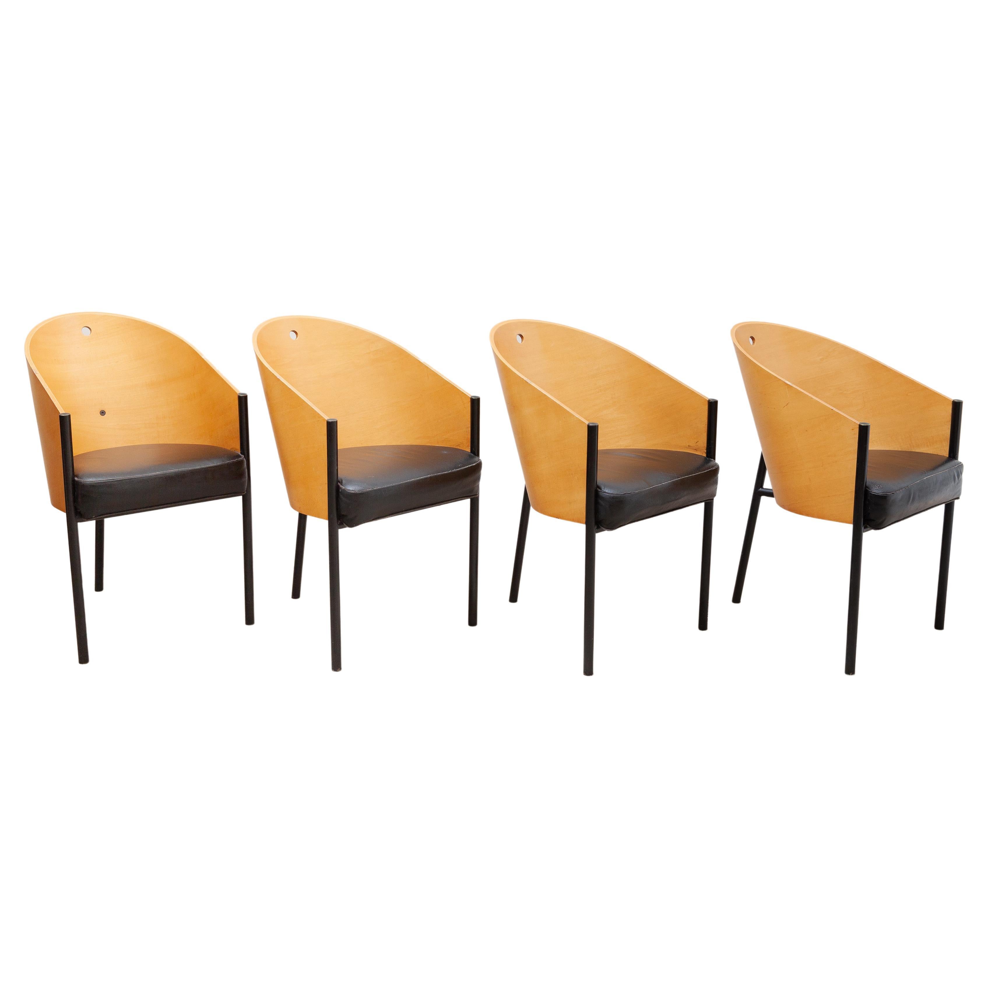 Set of Four 1980s 'Costes' Dining-Chairs by Philippe Starck for Driade, Italy