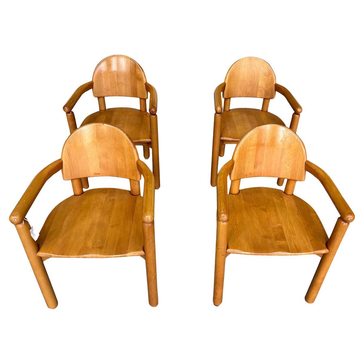 Set of Four 1980s Danish Dining Chairs by Rainer Daumiller