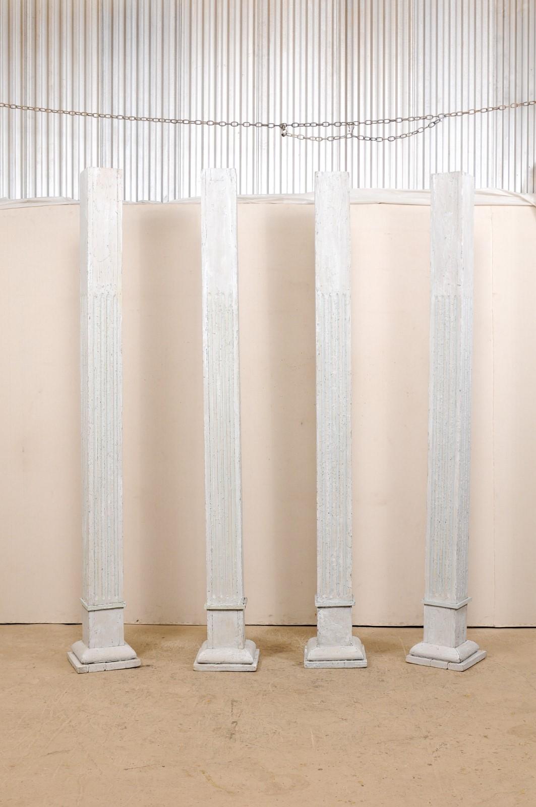 Set of Four 19th Century American Painted Columns 6