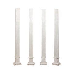 Set of Four 19th Century American Painted Columns