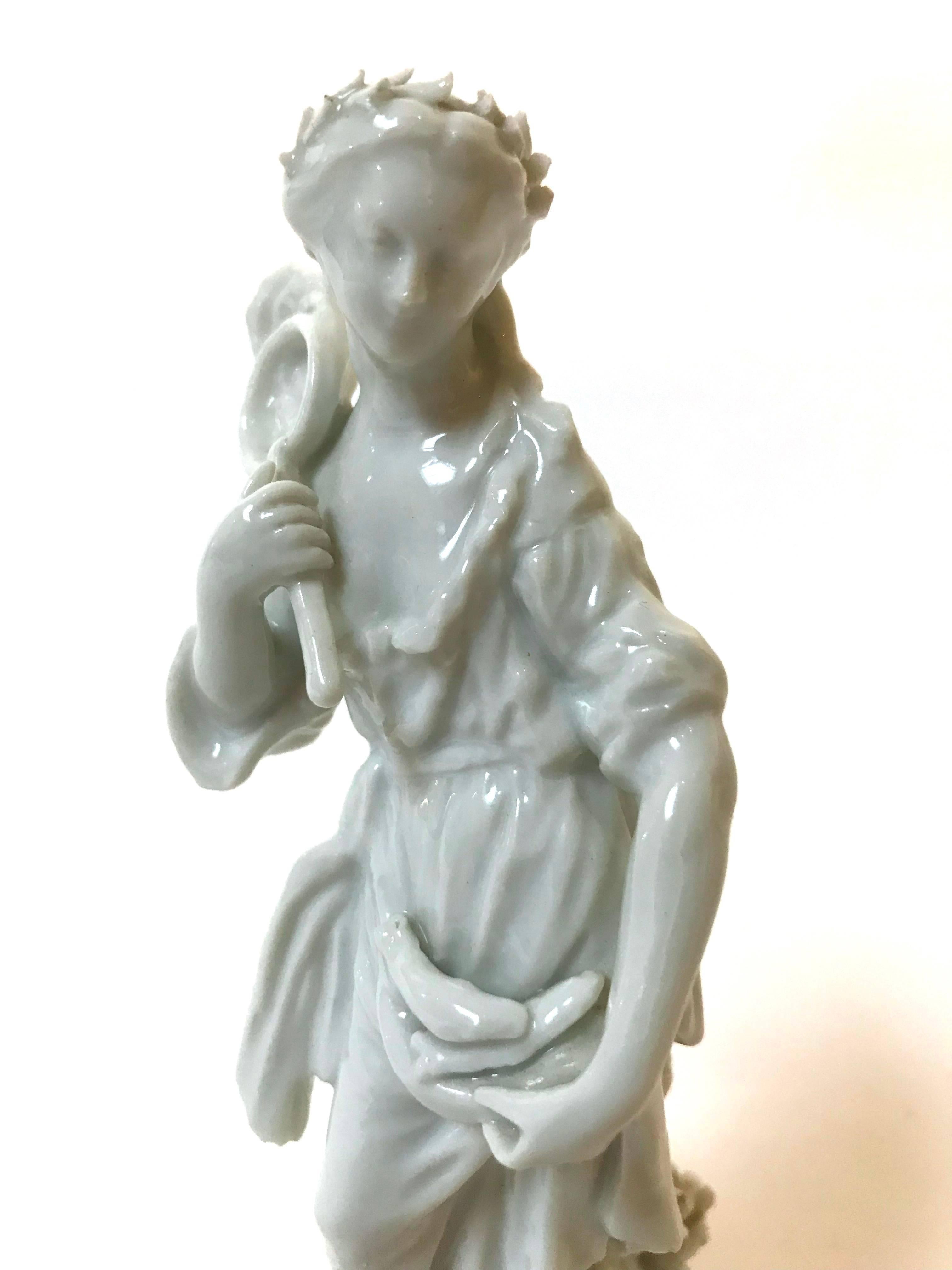 Set of Four 19th Century Blanc De Chine Porcelain Figurines 3