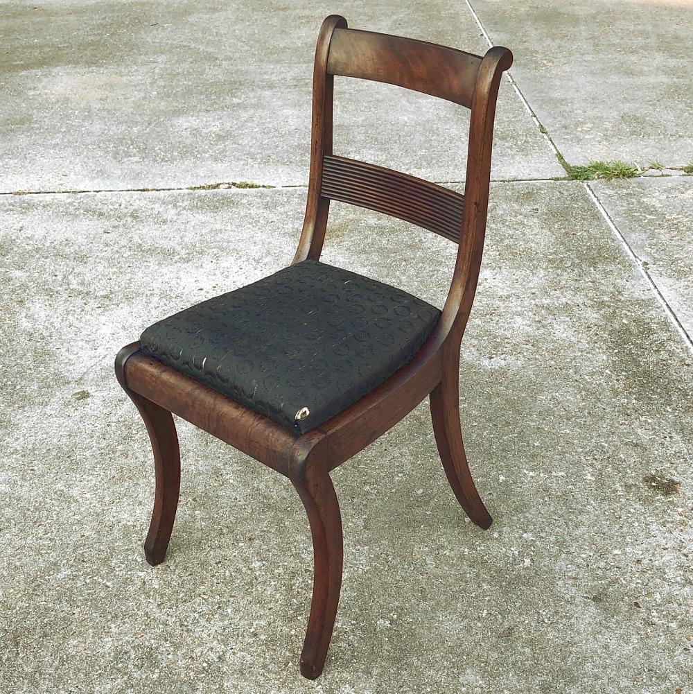 Set of Four 19th Century English Mahogany Chairs For Sale 6