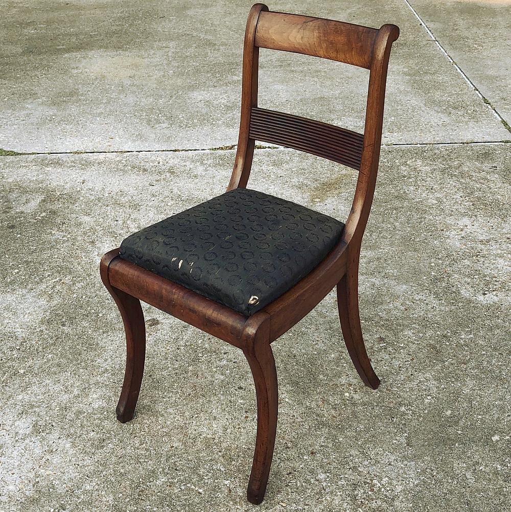 Set of Four 19th Century English Mahogany Chairs For Sale 9