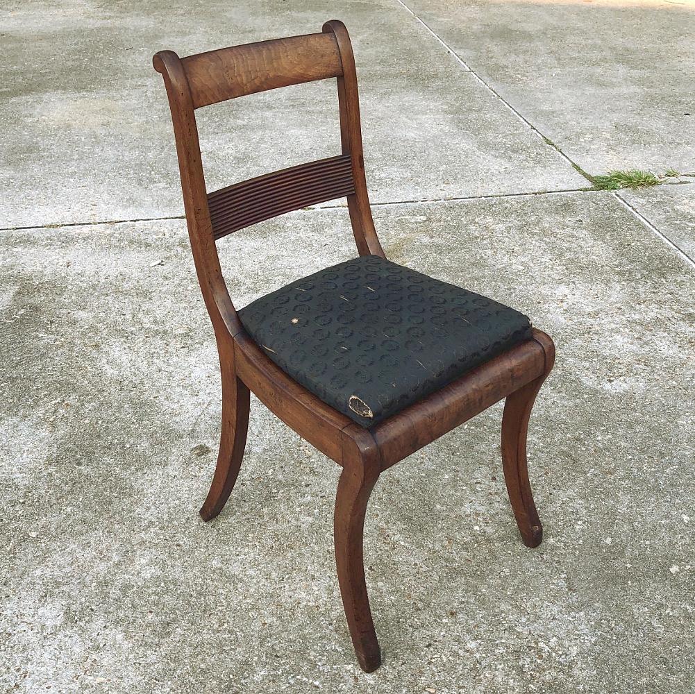 Set of Four 19th Century English Mahogany Chairs For Sale 1