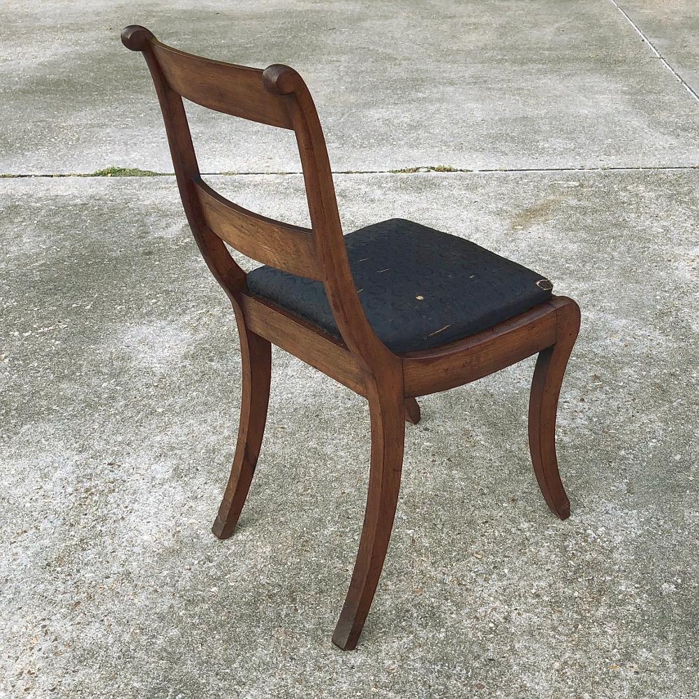 Fait main Ensemble de quatre chaises anglaises en acajou du 19ème siècle en vente