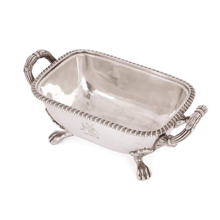 Set of Four 19th Century English Silver Tureens For Sale at 1stdibs