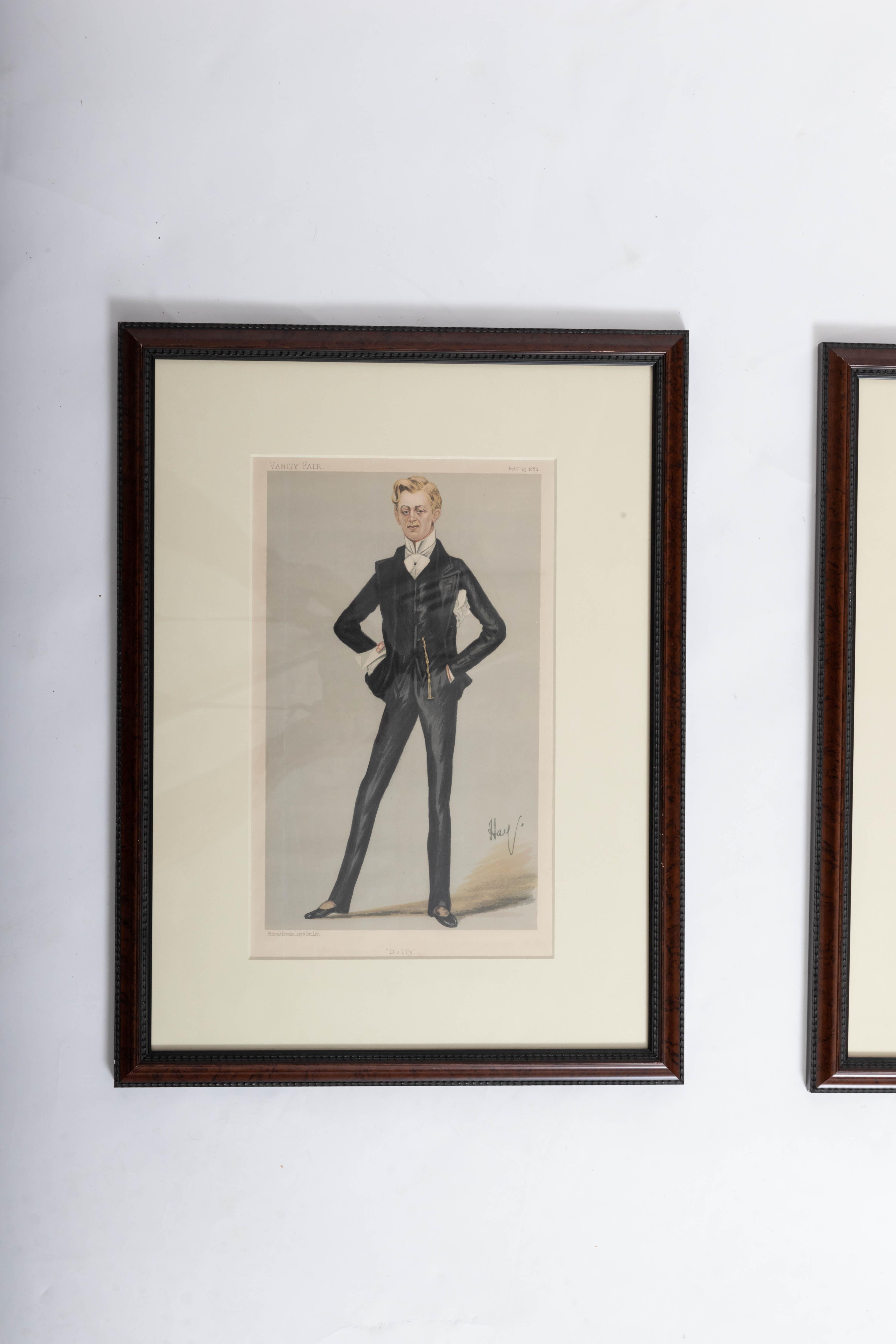 Set of Four 19th Century Framed Vanity Fair Caricatures 2