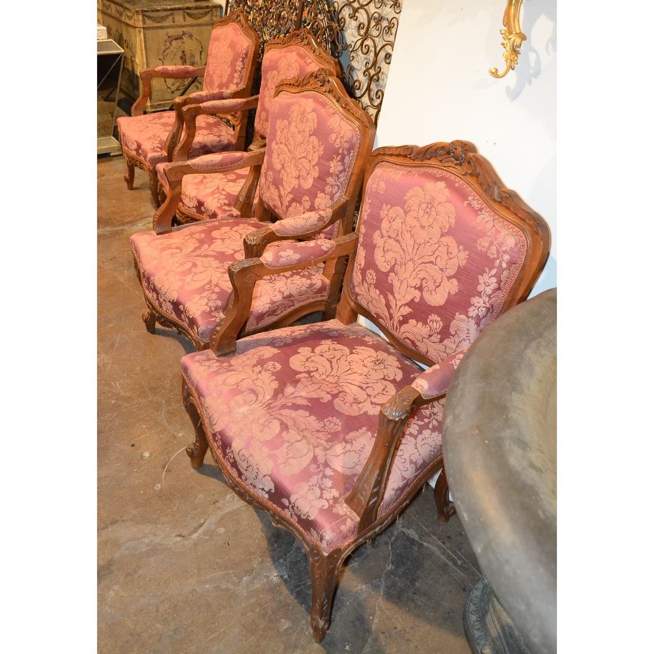 Set of Four 19th Century French Armchairs 1