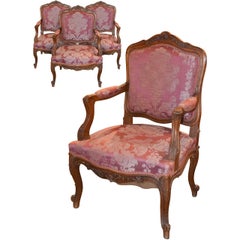 Set of Four 19th Century French Armchairs