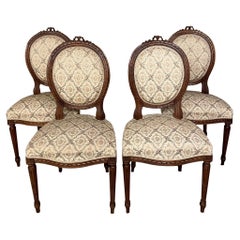 Ensemble de quatre chaises Louis XVI du 19ème siècle