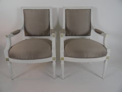 Set Of Four 19th Century Swedish Gustavian Armchairs