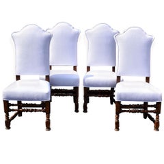Set of Four 19th Century Italian Dining Chairs