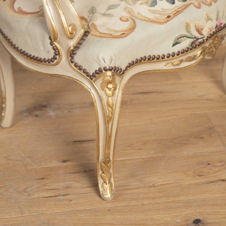 Set of Four 19th Century Louis XV Style Fauteuils For Sale at 1stDibs