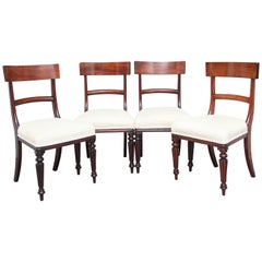 Set of Four 19th Century Mahogany Dining Chairs