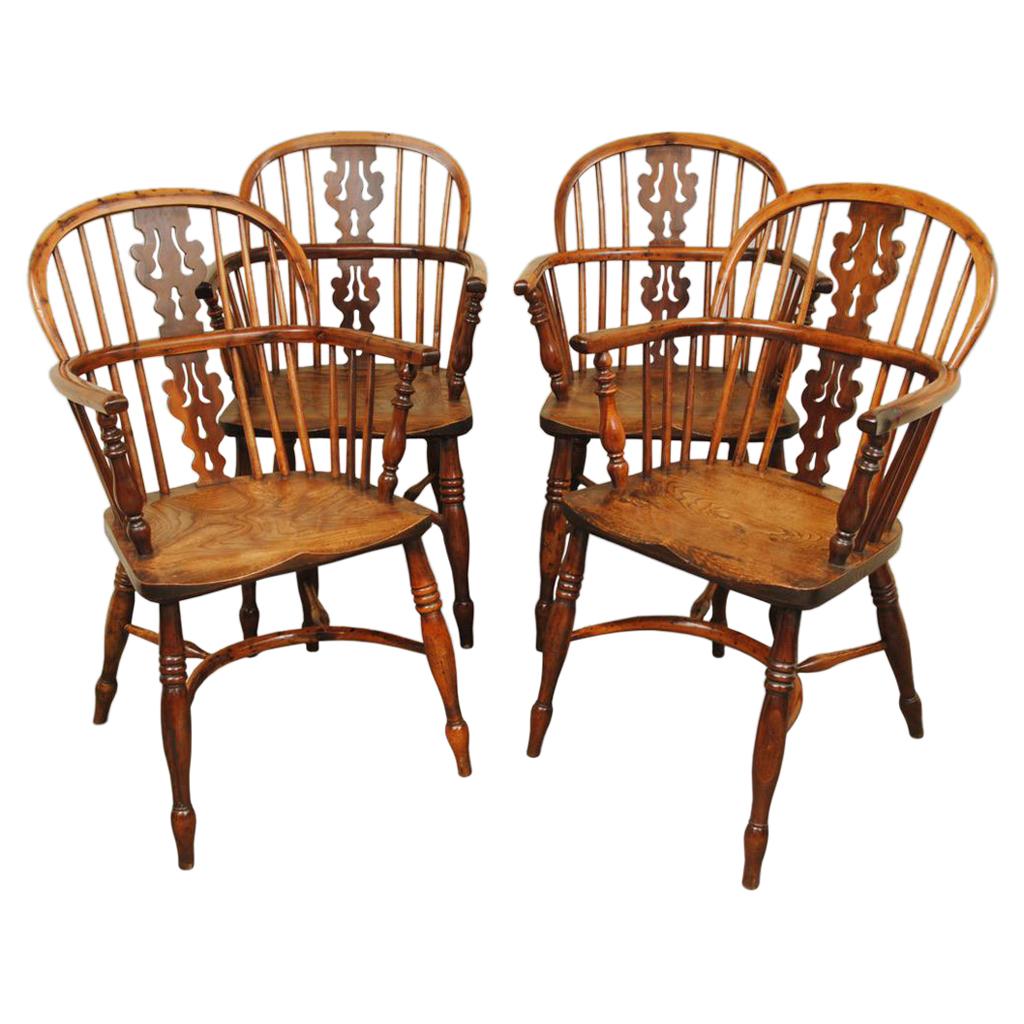 19th Century Set of Four Gustavian Armchairs For Sale at 1stDibs