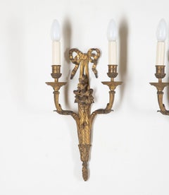 Set of Four 19th Century Ormolu Wall Lights