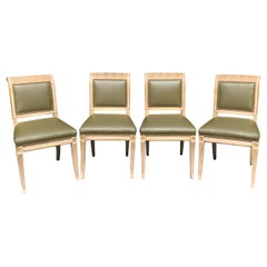 Set of Four 19th Century Regency Style Dining Chairs