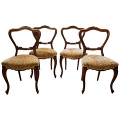 Set of Four 19th Century Rosewood Chairs