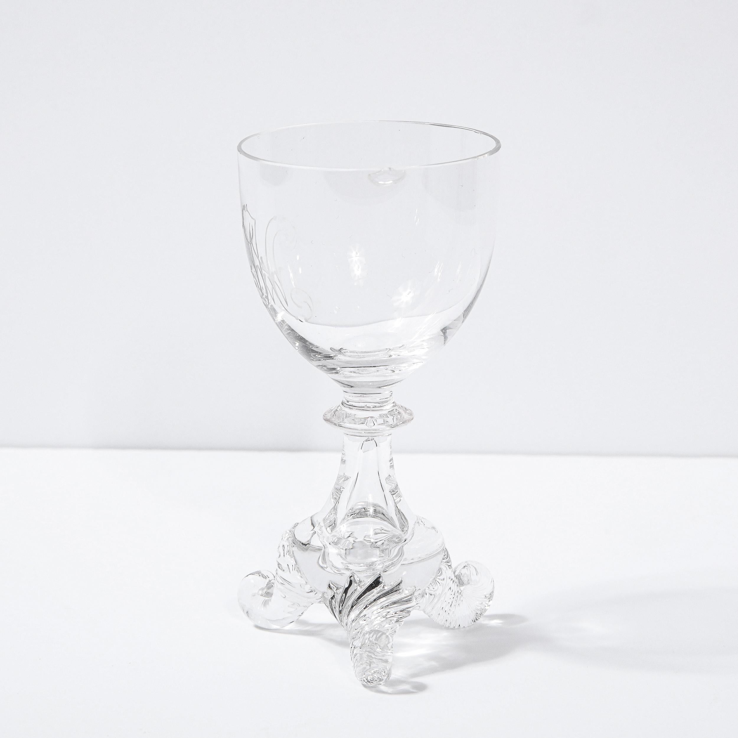 Set of Four 19th Century Swedish Neoclassical Liqueur/ Apertif Glasses 1