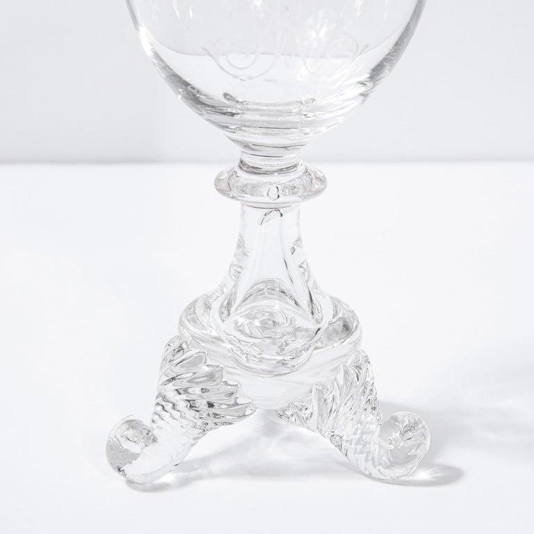 Set of Four 19th Century Swedish Neoclassical Liqueur/ Apertif Glasses For Sale 2