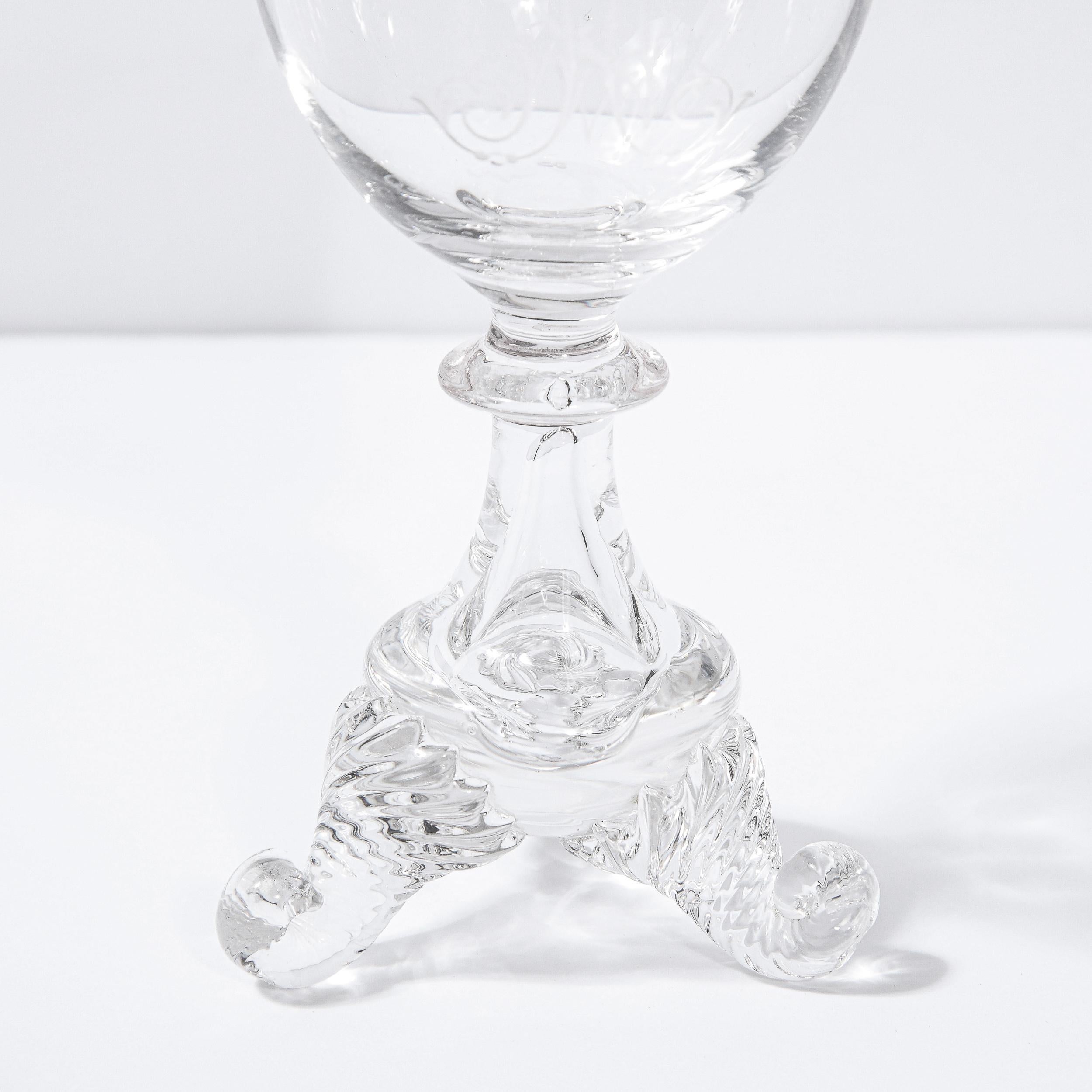 Set of Four 19th Century Swedish Neoclassical Liqueur/ Apertif Glasses 3